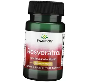 Ресвератрол в капсулах, Resveratrol 100, Swanson  30капс (70280018)