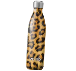 Бутылка металлическая, Metal water bottle, VP laboratory  500мл Коричневый Леопард (09099007)