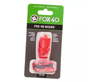Свисток судейский Micro FOX40     Красный (33508214)