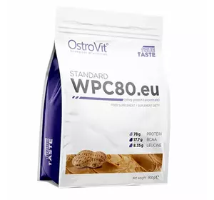 Концентрат Сывороточного Протеина, WPC80.eu standart, Ostrovit  900г Арахисовое масло (29250004)