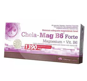 Магний В6, Chela-Mag B6 Forte, Olimp Nutrition  60капс (36283012)