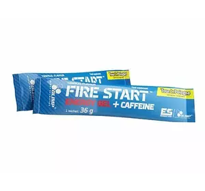 Энергетический Гель с углеводами, Fire Start Energy Gel+Caffeine, Olimp Nutrition  36г Черная смородина (16283005)