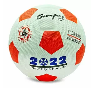 Мяч резиновый Футбольный XK4280-01 FDSO   Бело-красный (59508077)