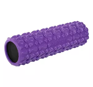 Роллер для йоги и пилатеса (мфр ролл) Grid Roller FI-9391 FDSO   45см Фиолетовый (33508402)