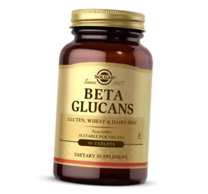 Бета Глюканы, Beta Glucans, Solgar  60таб (72313015)