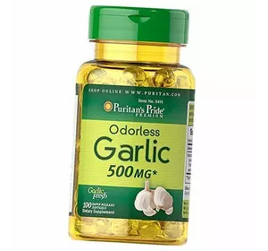Чеснок без запаха, Odorless Garlic 500, Puritan's Pride  100гелкапс (71367010)