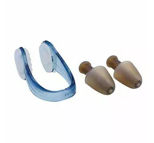 Беруши для плавания и зажим для носа в футляре HN-2    Синий (60508045)