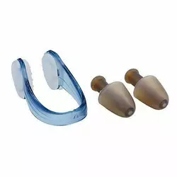Беруши для плавания и зажим для носа в футляре HN-2    Синий (60508045)