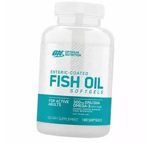 Жирные кислоты, Омега 3, Fish Oil, Optimum nutrition  100гелкапс (67092001)