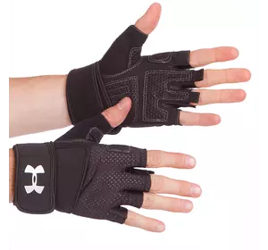 Перчатки для тяжелой атлетики UAR ВС-859 No branding  M Черный (07429005)