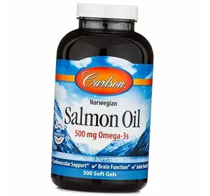Норвежское масло лосося, Salmon Oil, Carlson Labs  300гелкапс (67353001)