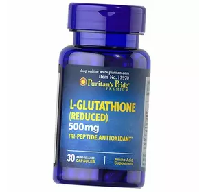 Глутатион, L-Glutathione 500, Puritan's Pride  30капс (70367022)