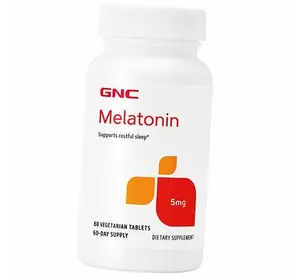 Мелатонин, Melatonin 5, GNC  60вегтаб (72120002)