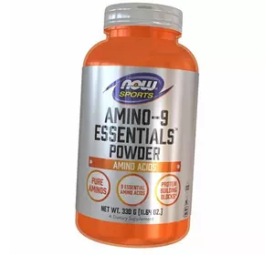 Незаменимые аминокислоты, Amino-9 Essentials Powder, Now Foods  330г (27128032)