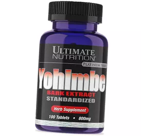 Йохимбе, Yohimbe Extract, Ultimate Nutrition  100таб (08090007)