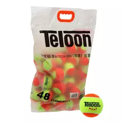 Мяч для большого тенниса Kids Mini Stage-2 Teloon   Оранжево-салатовый 48шт (60496050)