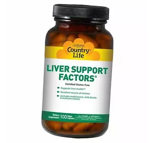 Комплекс для улучшения работы печени, Liver Support Factors, Country Life  100вегкапс (71124012)