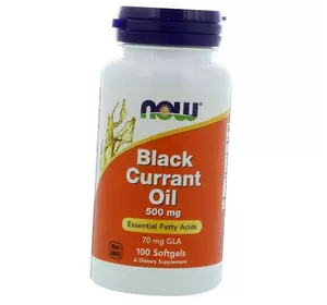 Масло семян черной смородины, Black Currant Oil 500, Now Foods  100гелкапс (71128005)