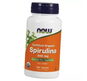 Спирулина, Spirulina 500, Now Foods  100таб (71128074)
