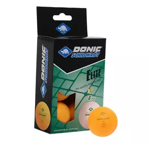 Набор мячей для настольного тенниса Donic MT-608518    Оранжевый 6шт (60508543)