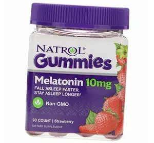 Жевательный Мелатонин, Melatonin 10 Gummies, Natrol  90таб Клубника (72358008)