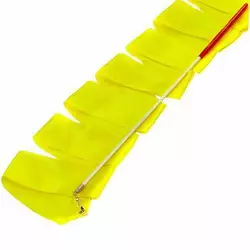 Лента для гимнастики с палочкой C-3249   3,3м Желтый (60506004)
