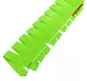 Лента для гимнастики с палочкой C-3248   6,3м Зеленый (60506015)
