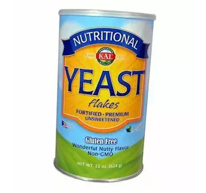 Пищевые дрожжи, мелкие хлопья, Nutritional Yeast Flakes, KAL  624г Орех (72424001)