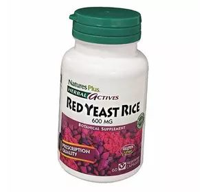 Красный дрожжевой рис, Red Yeast Rice Caps, Nature's Plus  60вегкапс (71375014)