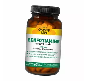 Бенфотиамин, Benfotiamine , Country Life  60вегкапс (72124003)