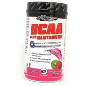 ВСАА с Глютамином, Extreme Edge BCAA+Glutamine Powder, Bluebonnet Nutrition  375г Клубника-киви (28393002)