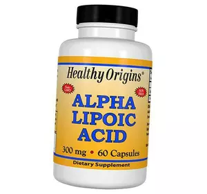 Альфа Липоевая кислота капсулы, Alpha Lipoic Acid 300, Healthy Origins  60капс (70354003)