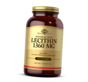 Лецитин соевый, Lecithin 1360, Solgar  100гелкапс (72313002)
