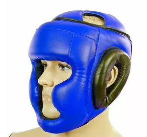 Шлем боксерский с полной защитой LV-4294 Lev Sport  M Синий (37423004)
