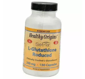Глутатион, L-Glutathione Reduced 250, Healthy Origins  150капс (70354009)