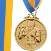 Медаль спортивная с лентой Бокс C-4337     Золотой (33508364)