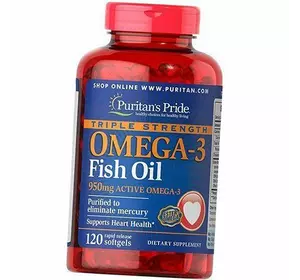 Омега 3, Omega-3 Fish Oil 1400, Puritan's Pride  120гелкапс (67367012)