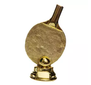 Статуэтка наградная спортивная Пинг-понг Ракетка для пинг-понга C-1341-B2     Золотой (33508304)