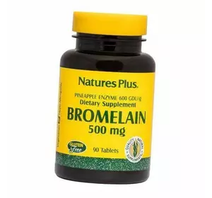 Бромелайн, Bromelain 500, Nature's Plus  90таб (69375002)