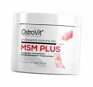Метилсульфонилметан и Глюкозамин, MSM Plus, Ostrovit  300г (03250005)