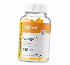 Жирные кислоты, Омега 3, Omega 3, Ostrovit  150капс (67250005)