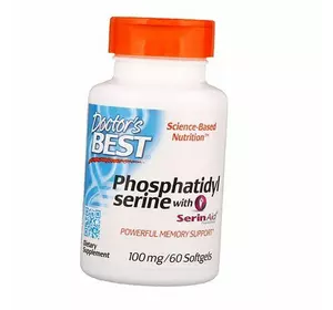 Фосфатидилсерин, Phosphatidyl Serine 100, Doctor's Best  60гелкапс (72327010)