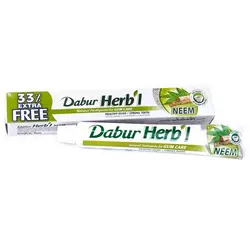 Аюрведическая зубная паста с нимом, Herb'l Neem Toothpaste, Dabur  100г  (43634034)