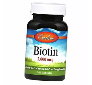 Биотин, Biotin 5000, Carlson Labs  100капс (36353074)