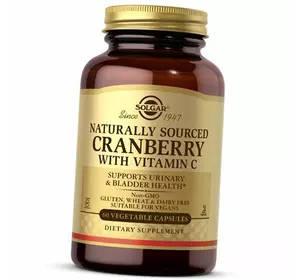 Экстракт Клюквы с Витамином С, Natural Cranberry with Vitamin C, Solgar  60вегкапс (71313006)