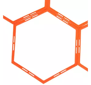Тренировочная напольная сетка гексагональная Agility Grid C-1412 FDSO    Оранжевый (58508075)