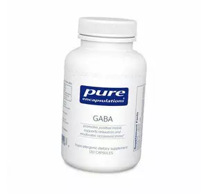 Гамма-аминомасляная кислота, GABA, Pure Encapsulations  120капс (72361012)