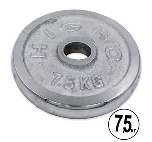 Блины (диски) хромированные Highq Sport TA-1838 FDSO  7,5кг  Серый (58508123)