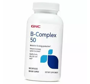 Витамины группы В, B-Complex 50, GNC  100капс (36120006)