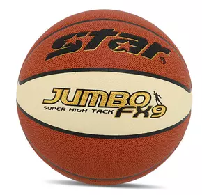 Мяч баскетбольный Jumbo FX9 BB426-25 Star  №6 Оранжево-белый (57623101)